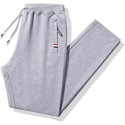 Katoenen joggingbroek heren los recht voorjaar en herfst casual broek grote maat joggingbroek heren gebreide broek M white