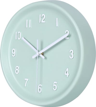 SensaHome Wandklok Oslo - Modern Scandinavisch Design - Ronde Klok - Ø25cm - Turquoise