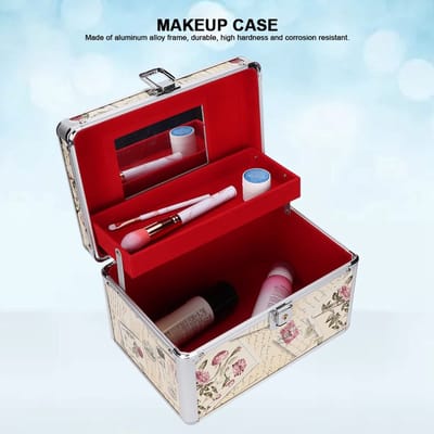Allecto - Make-up Treinkoffer - Professionele Cosmetische Koffer - Grote Capaciteit - Dubbellaags Ontwerp - Veilig en Handig - Geschikt voor Meisjes