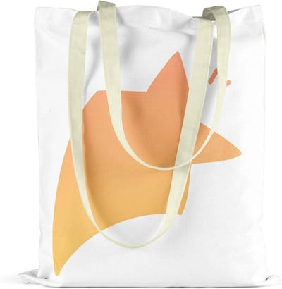 Katoenen Draagtas - Herbruikbare Tas - Boodschappen Doen - Machine Wasbaar - 48x55 Cm - Bedrukt