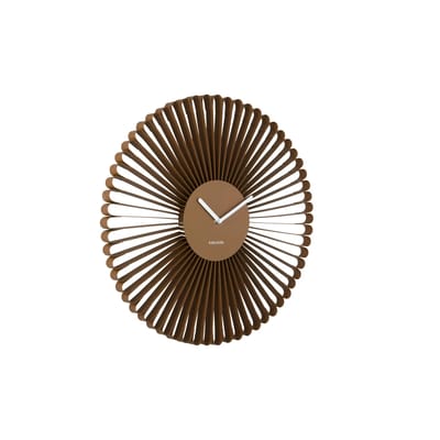 Karlsson Wandklok Cascara - Bruin - 50x50x50cm - Wandklok Modern