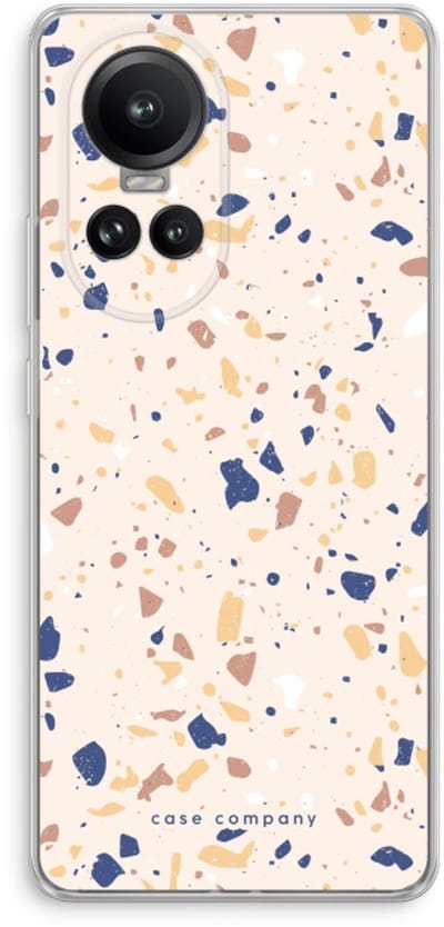 Case Company® - Hoesje geschikt voor Oppo Reno 10 Pro hoesje - Terrazzo N°23 - Soft Cover Telefoonhoesje - Bescherming aan alle Kanten en Schermrand