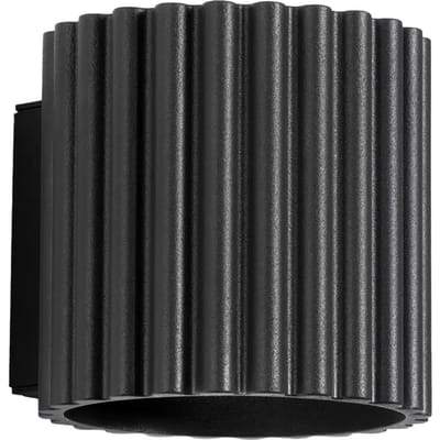 Sollux Lighting Wandlamp Aura - G9 - zwart - aluminium - 10x12x10cm