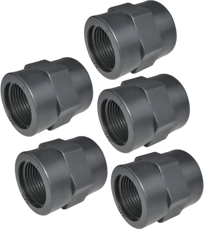 Solidchoice - Dailygoody - 3/4 Inch Drukverbinding - Set van 5 - Ideaal voor Tuin- en Landschapswerk - Hoogwaardige Kunststof - Schroefverbinding - Perfect voor Bin...