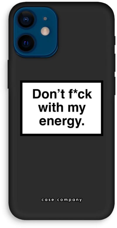 Case Company® - Hoesje geschikt voor iPhone 12 mini hoesje - My energy - Biologisch Afbreekbaar Telefoonhoesje - Bescherming alle Kanten en Schermrand