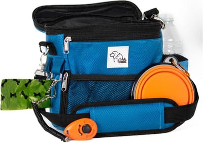 Hondenwandeltas met Poepzakken, Waterkom en Trainingsclicker - Perfect voor Hondenuitlaat
