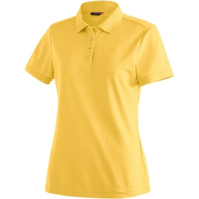Maier Sports Ulrike Korte Mouw Poloshirt Geel M-L Vrouw