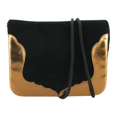 Yves Saint Laurent Vintage Velours Schoudertas Avondtas