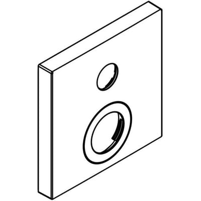 Hansgrohe replacement rosette for ShowerSelect Unterptz thermostat for 1 consumer 92234000