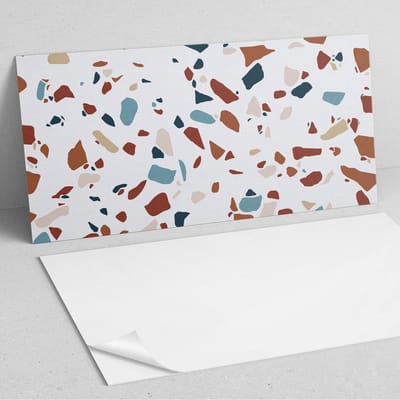Coloray Wandpanelen Zelfklevend - Abstract mozaïekpatroon PVC Wandpaneel - 100 cm x 50 cm - Wit Wandbekleding Zelfklevend - 1 stuk - Texturen Wandpanelen Zelfklevend - Wandpanelen Keuken - Wandpaneel Badkamer