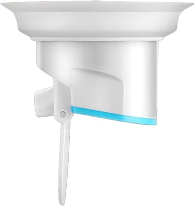 Toilet geurstopper - Afvoer dop - Geurloos toilet - Automatische sluiting - 10 cm - Wit