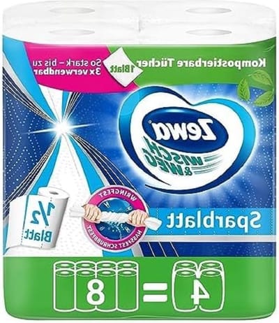 4 stuks Wisch & Weg Spaarbbel enkelvoudig gebruik schoonmaakdoekjes
