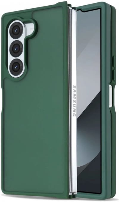 Hoesje Geschikt voor Samsung Galaxy Z Fold 6 - Matte Back Cover - Groen