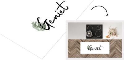 Keukenloper - Loper keuken - Geniet - Quotes - Spreuken - 120x50 cm - Keukenloper vinyl