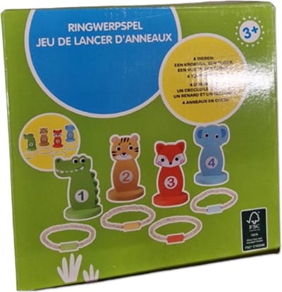 Ringwerpspel dieren - vanaf 3 jaar - Buitenspeelgoed set - Zomer - Tuin of strand