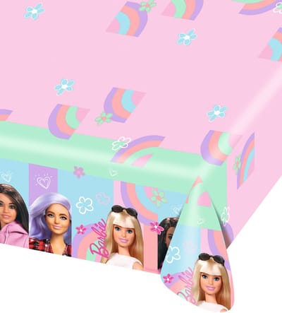 RIETHMULLER - Plastic tafelkleed Barbie Sweet Life 120 x 180 cm