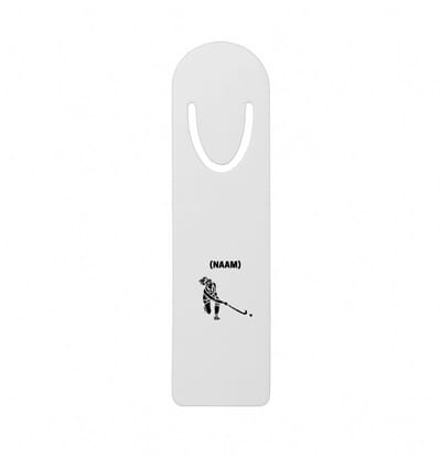 Hacebo® - Hockey met eigen naam metalen boekenlegger - Hockey - Hockeyster - Sport Bladwijzer boekenleggers - 12.7 cm x 3.2cm