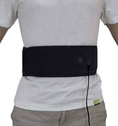 USB verwarmde buikband/ rugband met 16 magneten – verlichting van pijn in de rug/buik-  geschikt voor een taille van 95-120 cm – verwarmd door middel van Graphene - ObboMed MH-2370M