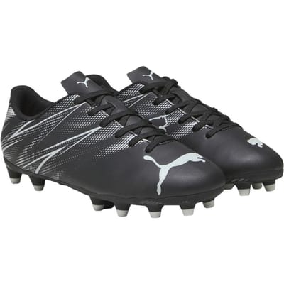Puma Attacanto voetbalschoenen voor kinderen (Zwart/Zilver)