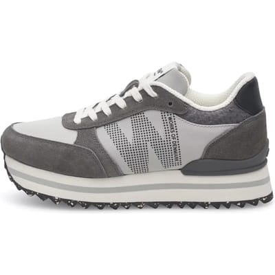 Woden Ronja Plateau Sneakers - Dames - Grijs - Maat 36