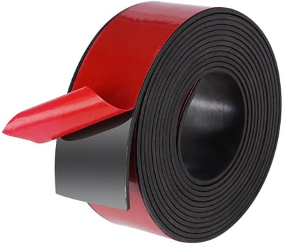 Zelfklevende Neopreen Rubber Strips 40mm x 2mm x 3m voor Vloerbedekking, Geluiddemping en Anti-Trillingen, Ideaal voor DIY Projecten