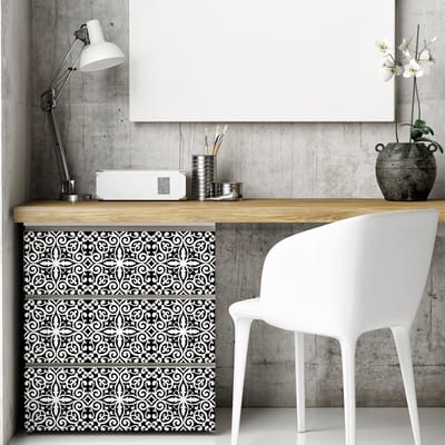 Zelfklevende tegelmuurstickers voor keuken en badkamer - 30 cementtegelstickers voor meubels en decoratie - 30 stickers 20x20cm