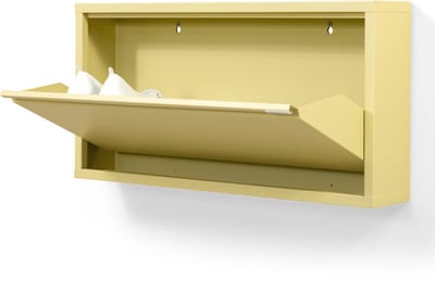 Spinder Design schoenenkast Billy 1 - Butter Yellow - 3 paar schoenen - Staal