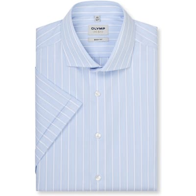 OLYMP Level Five Overhemd, Body Fit, Royal Kent, Bleu