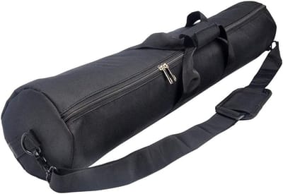 Duurzame cameratas met verstelbare schouderriem en handvat - Perfect voor fototoestellen en accessoires, 90 cm, 12 cm, Zwart