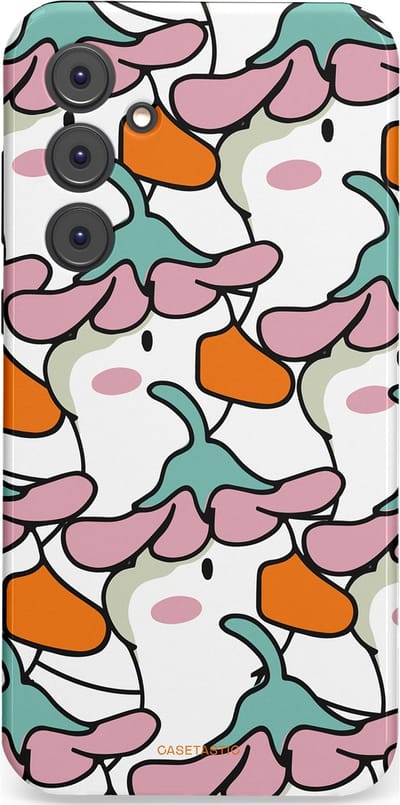 Casetastic Hoesje Geschikt voor Samsung A35 - Stijlvolle Beschermende Duo-layer Case - Bloempjeshoed