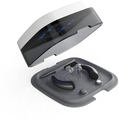 flow-med dry-turbo cd 2.1 uv - Droogbox voor zowel oplaadbare hoortoestellen als gehoorapparaten met batterijen - UV Licht - Drogen via efficiënte ventilator - Procescontrole door microprocessor - 30 minuten cyclus – CE en MD gecertificeerd