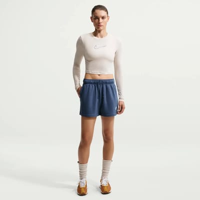 Dames-T-shirt met lange mouwen Nike