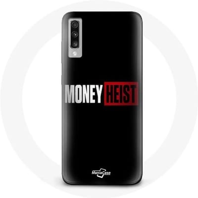 Coque - La casa de papel - Samsung Galaxy A70 - Souple - Noir - Money Heist logo