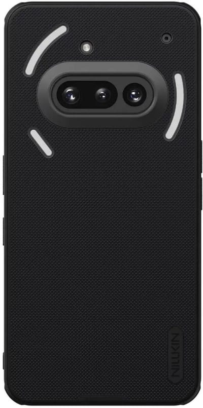 Nillkin Frosted Shield Hoesje Geschikt voor Nothing Phone (3a) | Compatibel met MagSafe / Qi2 | Back Cover met Magneet | Zwart