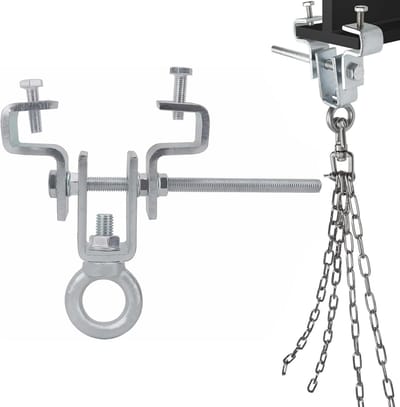 Verstelbare I-Balk Klemhouder met Ketting en Ring voor Tillen en Ophangen | 250 kg Capaciteit