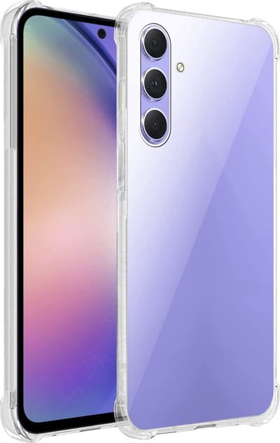 Hoesje geschikt voor Samsung Galaxy A54 - Back Cover Case ShockGuard Transparant