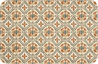 WC mat 60x40 cm - Antislip - Elegant - Antiek - Kleurrijk - Toiletmat - Vloermat - Douchemat - Toilet tapijt - Toiletmatten