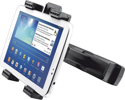 Trust Mobile - Tablethouder voor auto | Hoofdsteun bevestiging | 360 graden draaien | max 11 inch