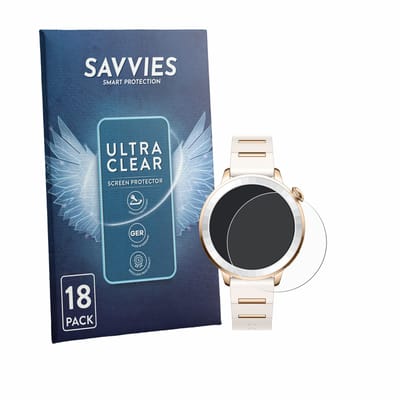 Savvies - Screenprotector voor Oppo Watch X3 Mini - Folie Beschermfolie transparant 18 Stuks