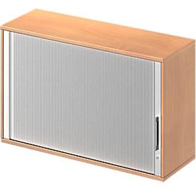 Schäfer Shop Genius Opzet-roldeurkast TETRIS WOOD, 2 ordnerhoogten, B 1200, beukenpatroon