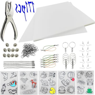 Krimpfolie Vellen - Ambachtelijk Papier - Doe-het-zelf Creatie - Inclusief Accessoires - 20x14.5 cm 25 Stuks - Transparant