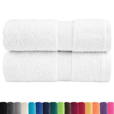 vidaXL - Gastendoekjes - SOLUND - 2 - st - 600 - g/m² - 30x50 - cm - wit