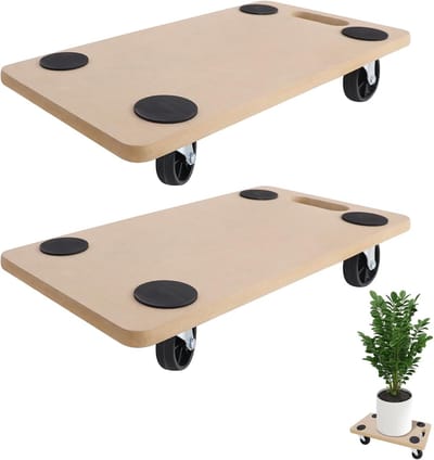 Set van 2/4 Transportrollers met Zwenkwielen - Stevige Meubelroller voor Verhuizen en Werkplaats