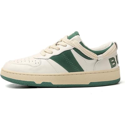 Été Tout-Aller Chaussures de Skateboard Décontractées pour Homme Absorption des Chocs Résistantes à l'Usure Confortables Chaussures Plates Bout Rond Baskets à Lacets 40 white