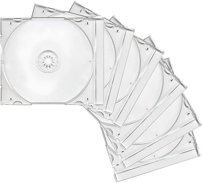 CD Jewel Cases - Opbergdoosjes - Schijven Beschermen - Slank Profiel - 6 Stuks - Transparant
