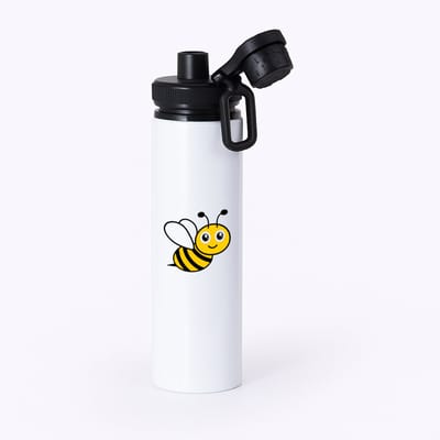 Hacebo® - Bijen waterfles met draaidop zwart - Bij - Dieren liefhebbers - Insecten - dieren - water fles - 850ML