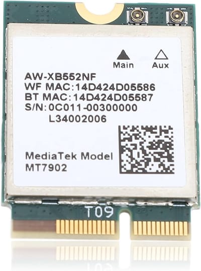 Draadloze Netwerkkaart - WiFi 6E Adapter - Snelle Internetverbinding - Tri-Band 6 GHz - M.2 Interface