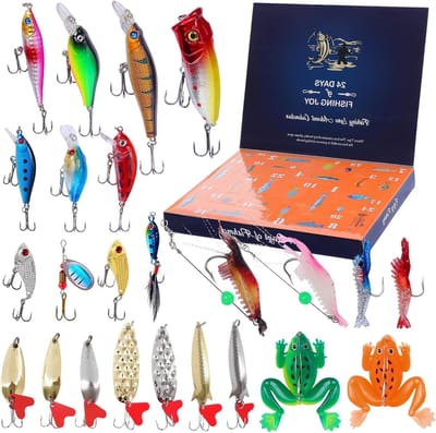 Adventskalender 2025 voor Mannen - Vissershaak Kerstkalender voor Volwassenen en Jongens - Perfecte Cadeau-ideeën voor de Feestdagen