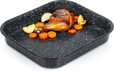 Braadslede Geëmailleerd Rechthoekige GRANDE 3 l, 29,5x26x4,5 cm - Ovenschaal - Braadpan