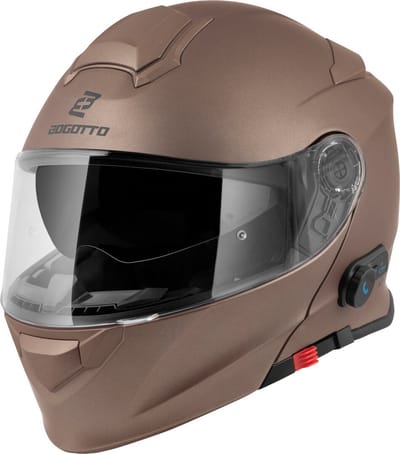 Bogotto H271 BT Bluetooth Helm Bruin - Helm